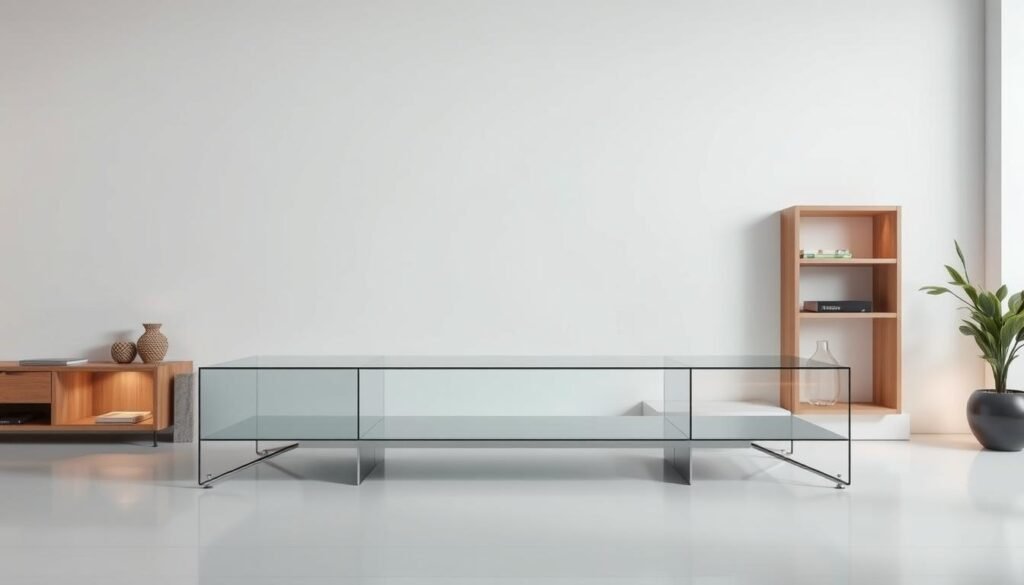glass tv-benk
